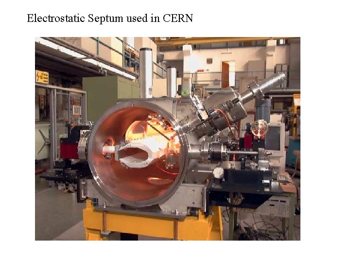 Electrostatic Septum used in CERN 