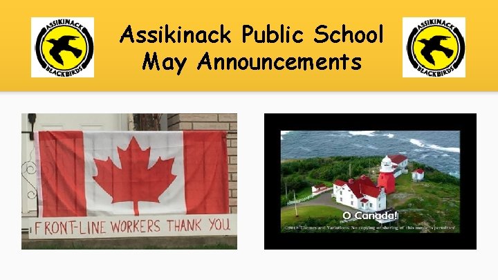 Assikinack Public School May Announcements 