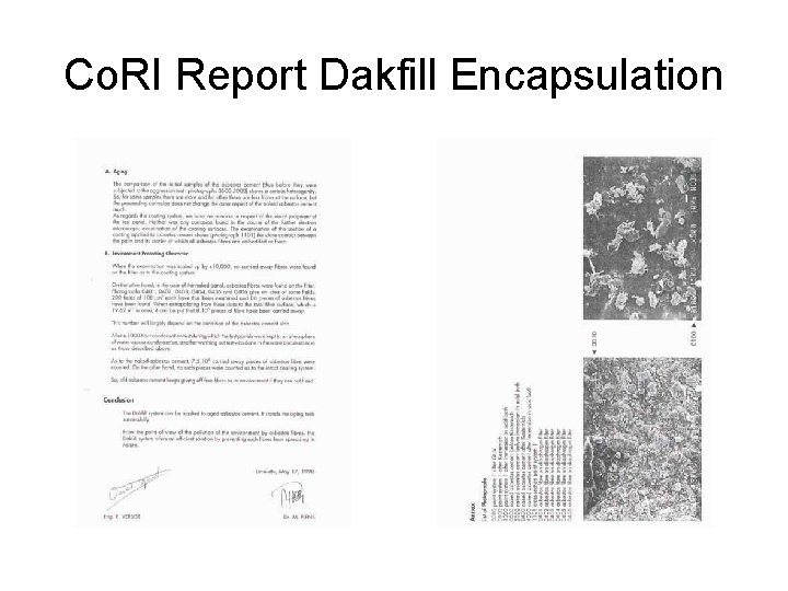 Co. RI Report Dakfill Encapsulation 