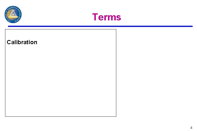 Terms Calibration 4 