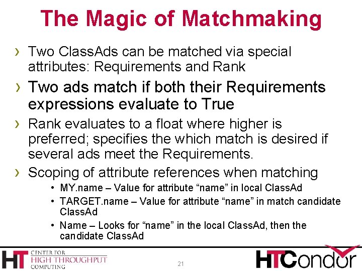 The Magic of Matchmaking › Two Class. Ads can be matched via special attributes: