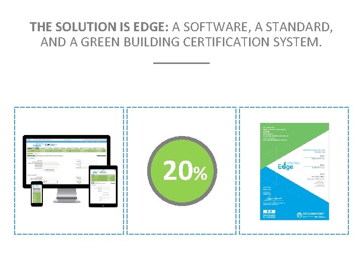 THE SOLUTION IS EDGE: A SOFTWARE, A STANDARD, AND A GREEN BUILDING CERTIFICATION SYSTEM.