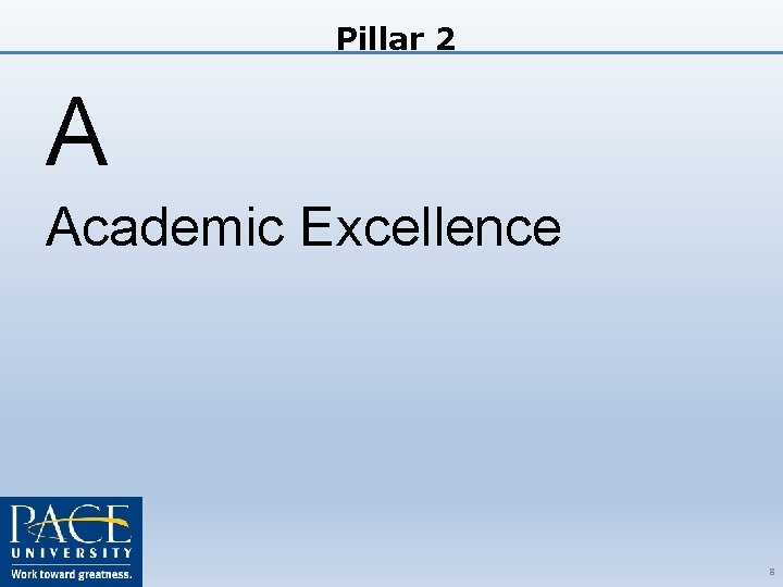 Pillar 2 A Academic Excellence 11/4/2020 8 