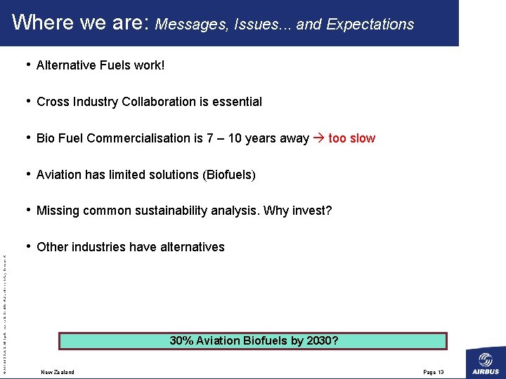 Where we are: Messages, Issues. . . and Expectations • Alternative Fuels work! •