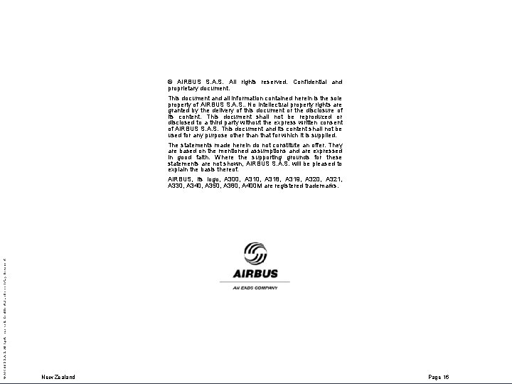 © AIRBUS S. All rights reserved. Confidential and proprietary document. This document and all