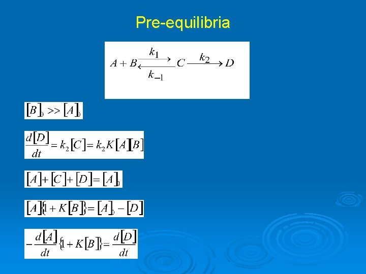 Pre-equilibria 