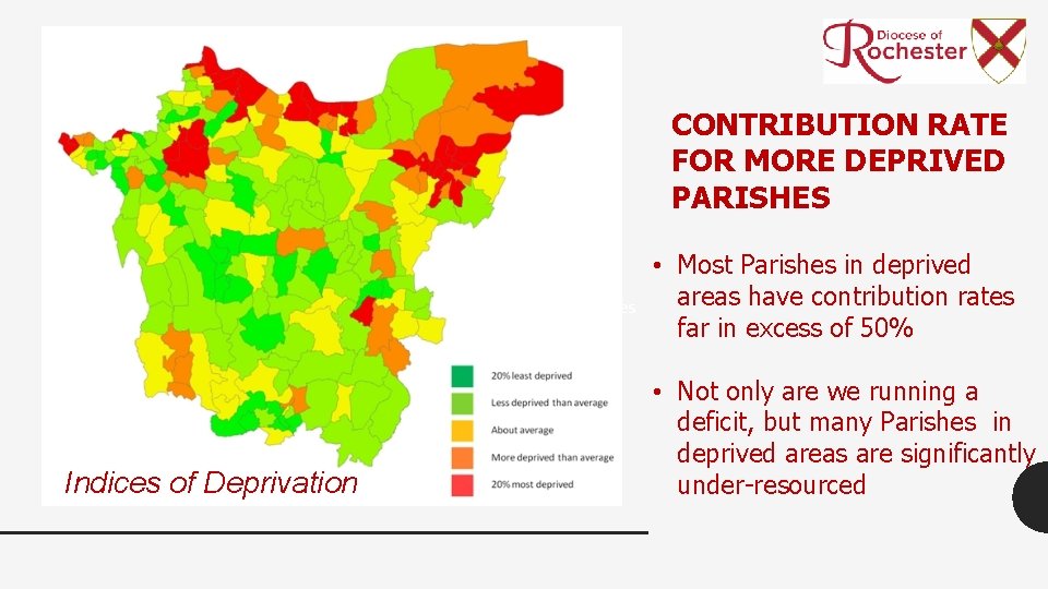 CONTRIBUTION RATE FOR MORE DEPRIVED PARISHES Contribution Rate For More Deprived Parishes Indices of