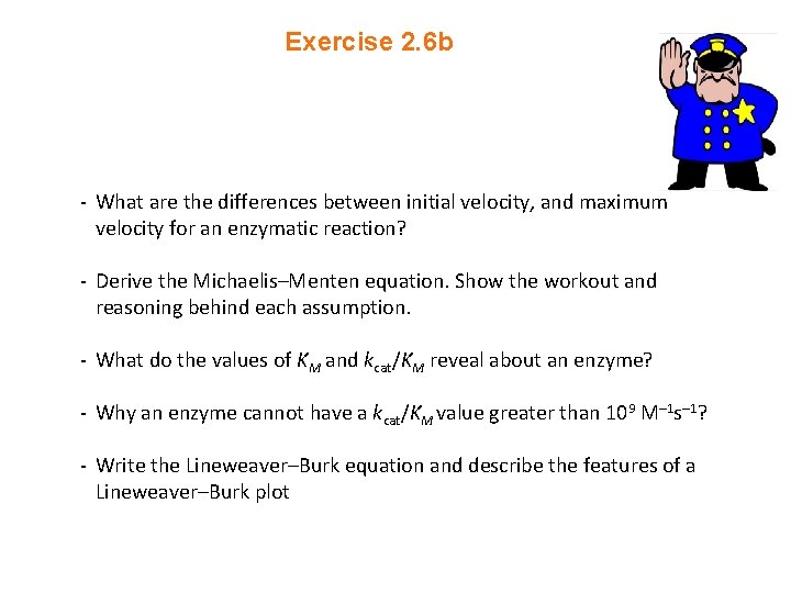 Exercise 2. 6 b - What are the differences between initial velocity, and maximum