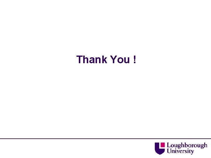 Thank You ! 