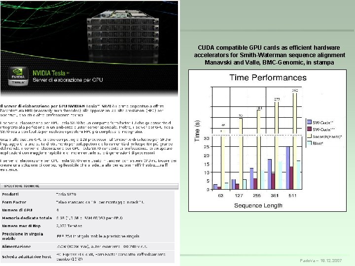 CUDA compatible GPU cards as efficient hardware accelerators for Smith-Waterman sequence alignment Manavski and