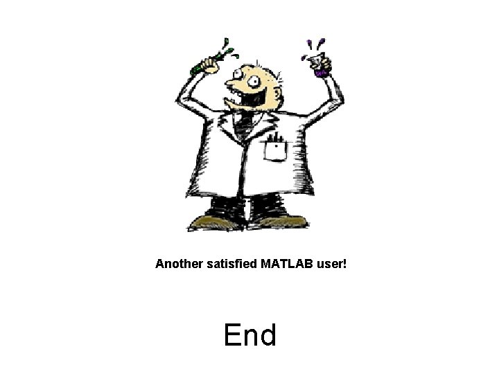 Another satisfied MATLAB user! End 