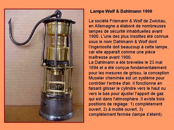 Lampe Wolf & Dahlmann 1900 La société Friemann & Wolf de Zwickau, en Allemagne