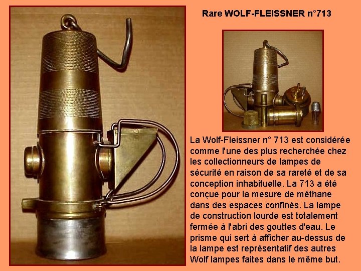 Rare WOLF-FLEISSNER n° 713 La Wolf-Fleissner n° 713 est considérée comme l'une des plus