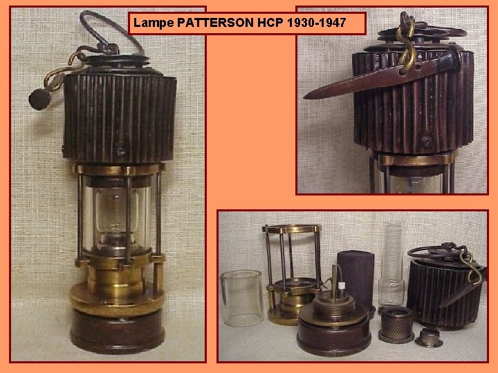 Lampe PATTERSON HCP 1930 -1947 