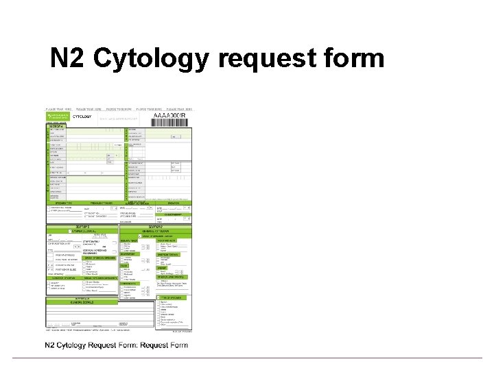 N 2 Cytology request form 