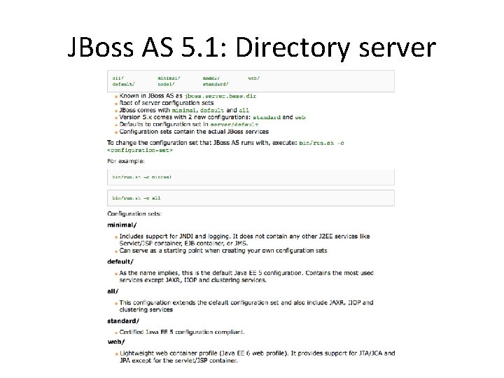 JBoss AS 5. 1: Directory server 