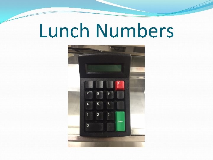 Lunch Numbers 