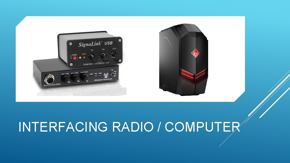 INTERFACING RADIO / COMPUTER 