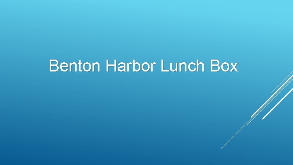 Benton Harbor Lunch Box 