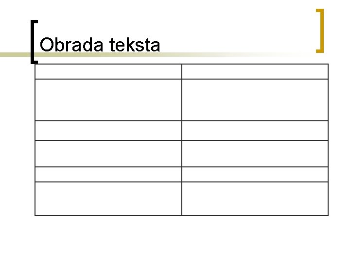 Obrada teksta 