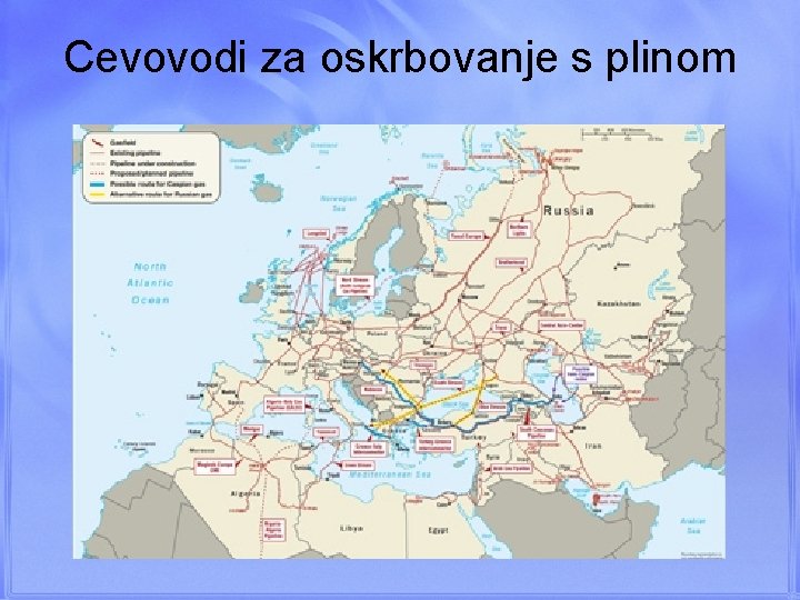 Cevovodi za oskrbovanje s plinom 