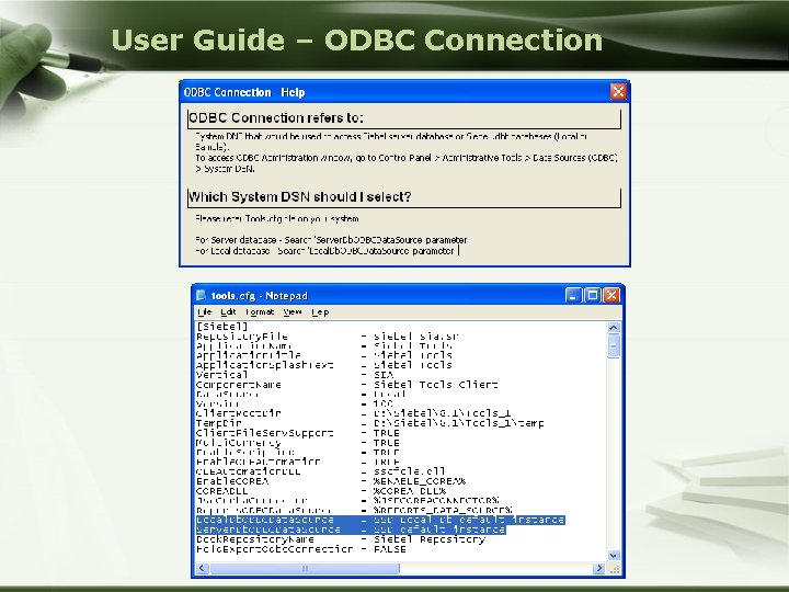 User Guide – ODBC Connection Copyright@2013 Cracking. Siebel. com 