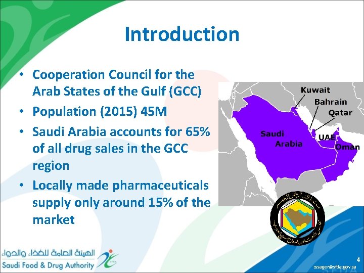 Introduction • Cooperation Council for the Arab States of the Gulf (GCC) • Population