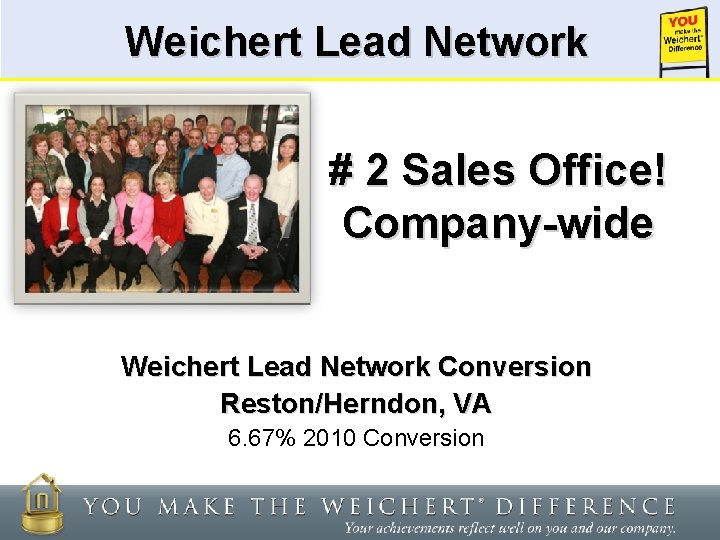 Weichert Lead Network Insert Photo of Entire Office # 2 Sales Office! Company-wide Weichert
