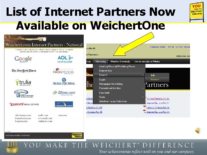 List of Internet Partners Now Available on Weichert. One 