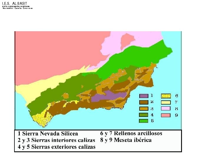 I. E. S. AL BASIT DPTO. GEOGRAFÍA E HISTORIA Mercedes García Guerrero 