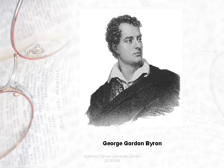 George Gordon Byron National Taiwan University Library 20140508 
