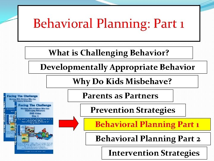 Behavioral Planning: Part 1 What is Challenging Behavior? Developmentally Appropriate Behavior Why Do Kids