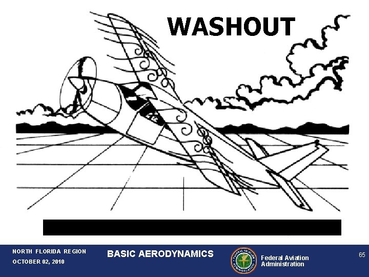 WASHOUT NORTH FLORIDA REGION OCTOBER 02, 2010 BASIC AERODYNAMICS Federal Aviation Administration 65 