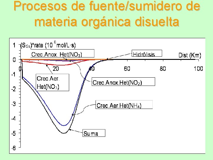 Procesos de fuente/sumidero de materia orgánica disuelta 