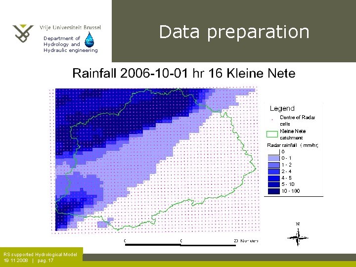 Department of Hydrology and Hydraulic engineering RS supported Hydrological Model 19 11 2008 |