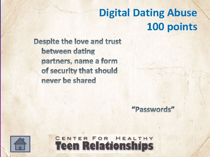 Digital Dating Abuse 100 points 