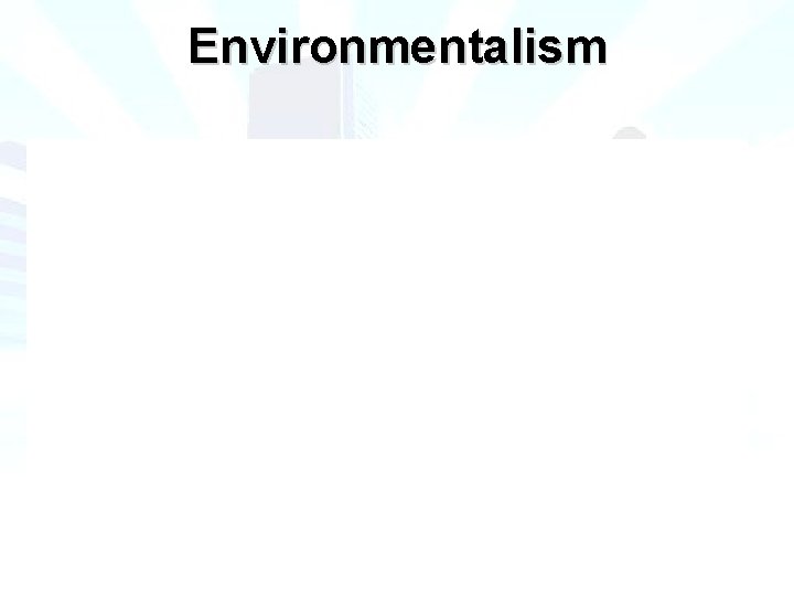 Environmentalism 