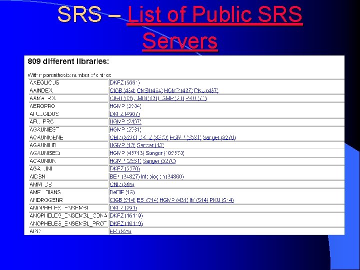 SRS – List of Public SRS Servers 