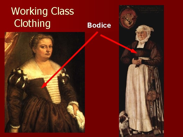 Working Class Clothing Bodice 