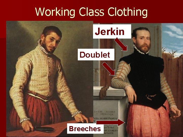 Working Class Clothing Jerkin Doublet Breeches 