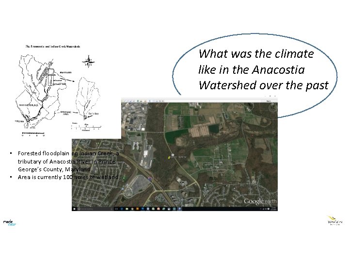 What was the climate like in the Anacostia Watershed over the past 12, 500
