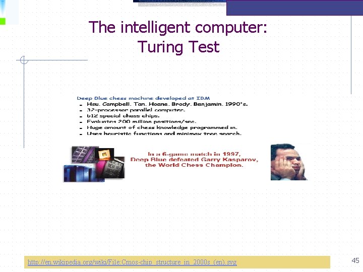 The intelligent computer: Turing Test http: //en. wikipedia. org/wiki/File: Cmos-chip_structure_in_2000 s_(en). svg 45 