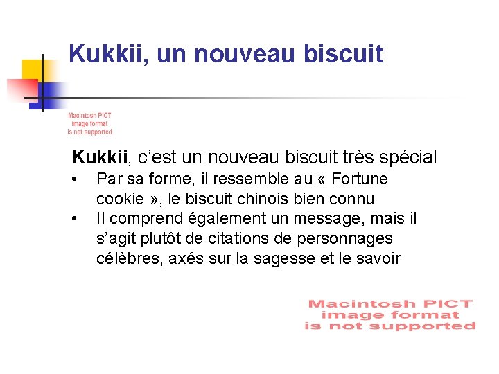 Kukkii, un nouveau biscuit Kukkii, c’est un nouveau biscuit très spécial • • Par