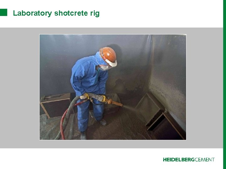 Laboratory shotcrete rig Film 