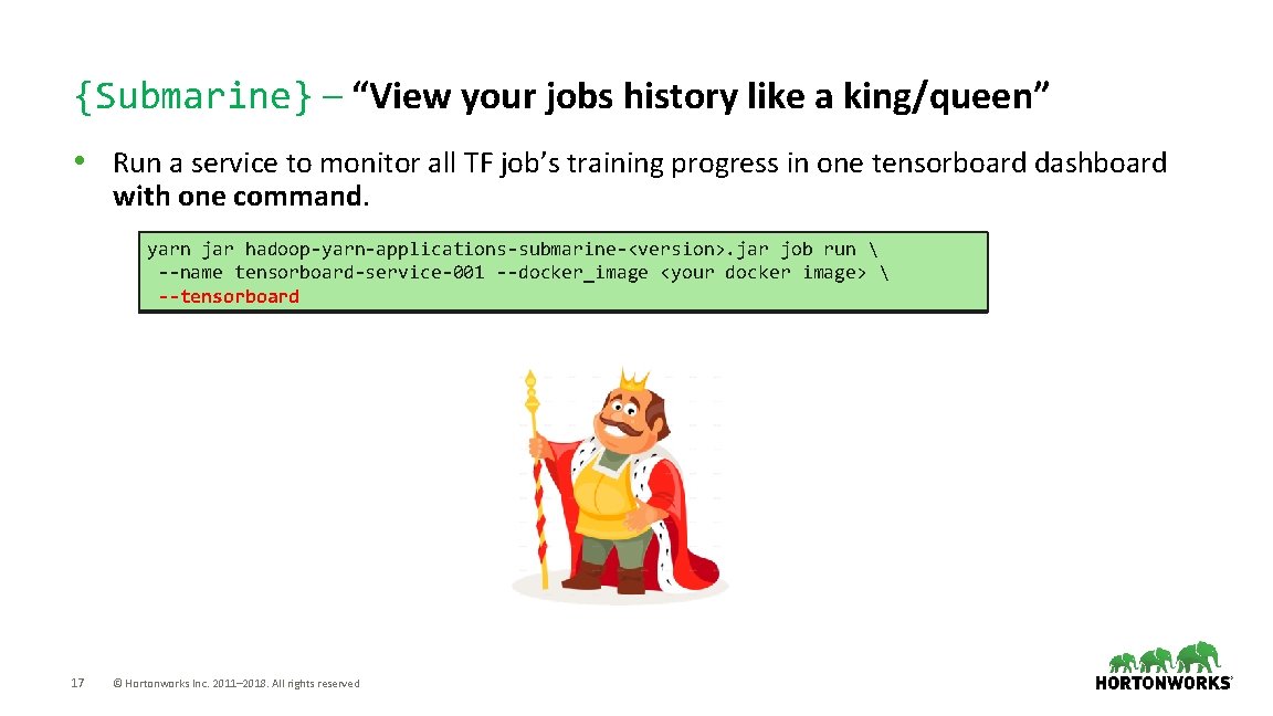 {Submarine} – “View your jobs history like a king/queen” • Run a service to
