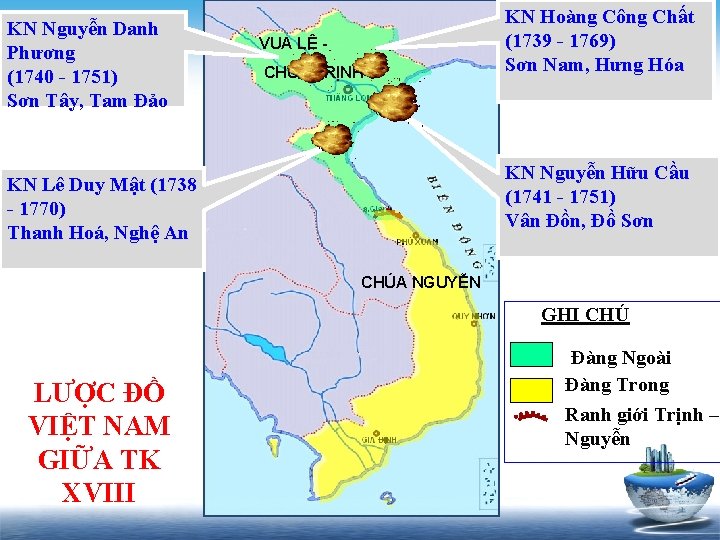 KN Nguyễn Danh Phương (1740 - 1751) Sơn Tây, Tam Đảo VUA LÊ CHÚA