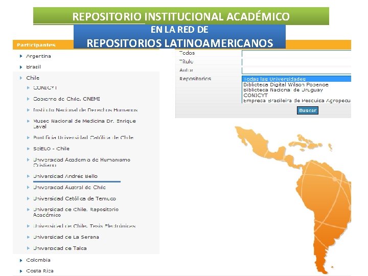 REPOSITORIO INSTITUCIONAL ACADÉMICO EN LA RED DE REPOSITORIOS LATINOAMERICANOS 