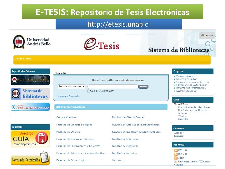 E-TESIS: Repositorio de Tesis Electrónicas http: //etesis. unab. cl 