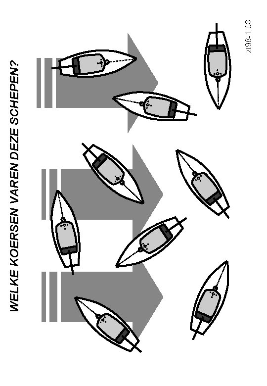 WELKE KOERSEN VAREN DEZE SCHEPEN? zt 98 -1. 08 