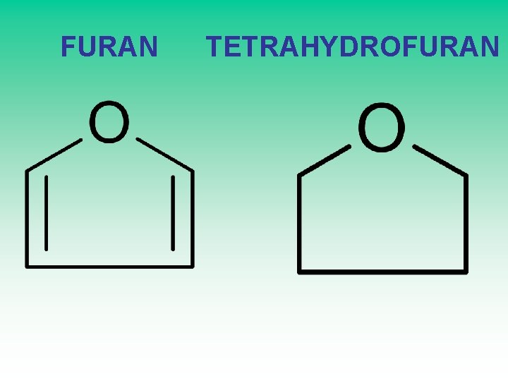 FURAN TETRAHYDROFURAN 